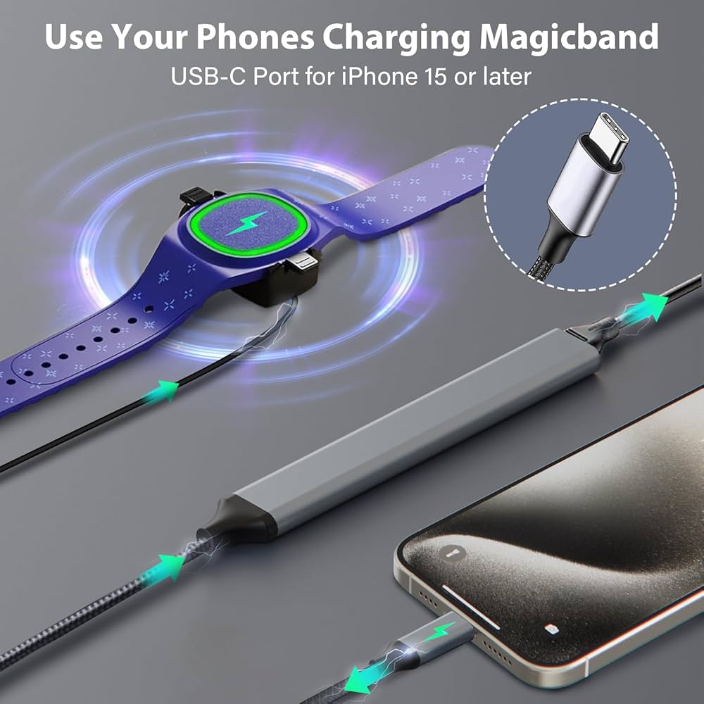 Amazon.com: Charging Hub USB C 2PCS for MagicBand+ Plus